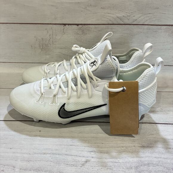 Nike Huarache 9 Elite Low LAX Mens Lacrosse Cleats White Sz.13 FD0089-101‎ - Picture 3 of 7